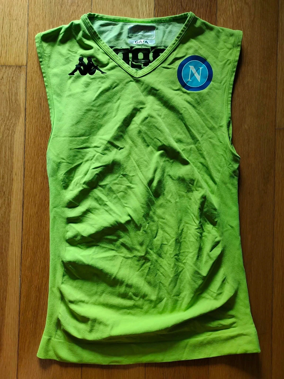 Men football jersey Kappa original Napoli training Euro Kombat Skin player version match worn